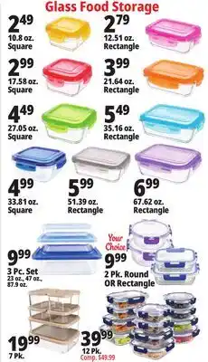 Ocean State Job Lot Glass Food Storage offer
