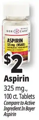 Ocean State Job Lot Aspirin offer