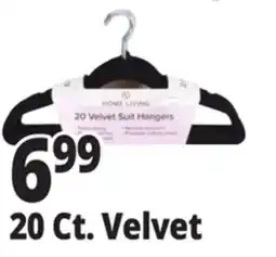 Ocean State Job Lot HomeLiving Velvet Suit Hangers 20 Count offer