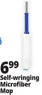 Ocean State Job Lot Gleam Self-Wringing Microfiber Mop offer