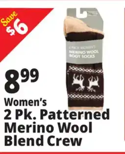 Ocean State Job Lot Women's Merino Wool Active Socks 2 Pack offer