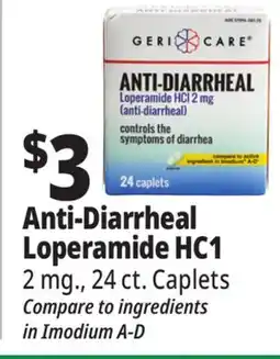Ocean State Job Lot Geri-Care 2 mg Loperamide HCI Anti-Diarrheal Caplets 24 Caplets offer