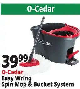 Ocean State Job Lot O-Cedar Easy Wring Spin Mop & Bucket System offer