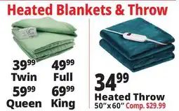 Ocean State Job Lot Heated Blankets offer
