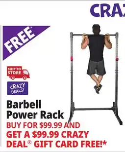 Ocean State Job Lot Barbell Power Rack offer