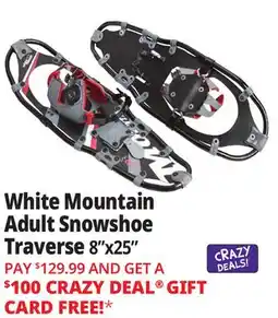 Ocean State Job Lot White Mountain Adult Snowshoe Traverse 8 x 25 offer