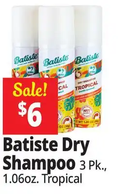 Ocean State Job Lot Batiste Dry Shampoo offer