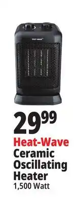 Ocean State Job Lot Heat-Wave Ceramic Oscillating Heater offer