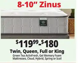 Ocean State Job Lot Zinus Mattress Toppers offer