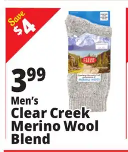 Ocean State Job Lot Clear Creek Men's Merino Wool Boot Socks offer
