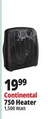 Ocean State Job Lot Continental 750 Heater offer