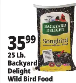 Ocean State Job Lot Backyard Delight Songbird Food 25 lbs offer