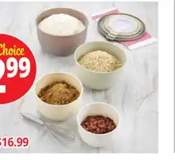 Ocean State Job Lot Durable Nesting 4 Pc. Mixing Bowls w/Lids offer