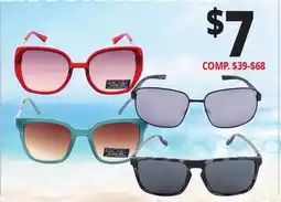Ocean State Job Lot FAMOUS MAKER SUNGLASSES offer