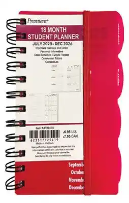 Ocean State Job Lot 4x6 2025/2026 18 Month Student Planners offer