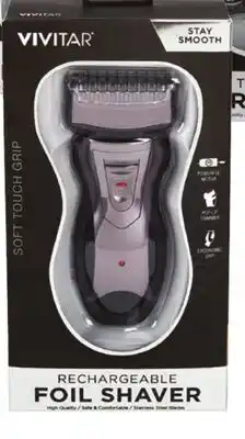 Ocean State Job Lot Vivitar Stay Smooth Rechargeable Foil Shaver offer