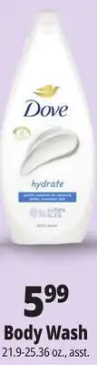 Ocean State Job Lot Dove Body Wash offer