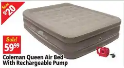 Ocean State Job Lot Coleman Queen Sized Air Bed offer