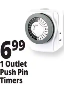 Ocean State Job Lot Prime 1 Outlet Push-Pin Timer offer
