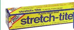Ocean State Job Lot stretch-tite Premium Plastic Food Wrap 250 sq ft offer