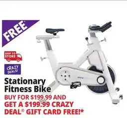 Ocean State Job Lot Stationary Fitness Bike White offer