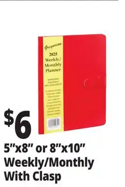 Ocean State Job Lot 5x8 or 8x10 Weekly/Monthly With Clasp offer