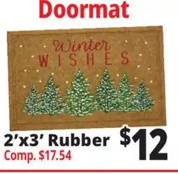 Ocean State Job Lot 2'x3' Rubber Doormat offer