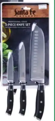 Ocean State Job Lot Santa Fe Professional Grade Knife Set 3 Piece offer