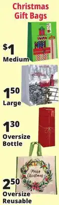 Ocean State Job Lot Christmas Gift Bags offer