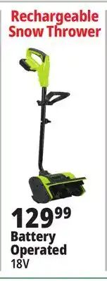 Ocean State Job Lot Turbulenz Cordless 18V Electric Snow Shovel offer
