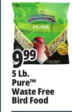 Ocean State Job Lot 5 Lb. Pure Waste Free Bird Food offer