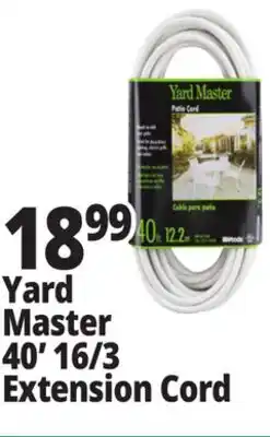 Ocean State Job Lot Yard Master 40' 16/3 Extension Cord offer