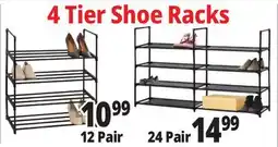 Ocean State Job Lot 4 Tier Shoe Racks offer