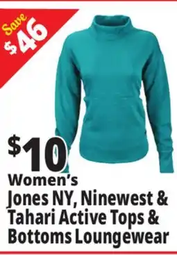 Ocean State Job Lot Women's Jones NY Ninewest & Tahari Active Loungewear Tops offer