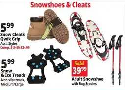 Ocean State Job Lot Snowshoes & Cleats offer