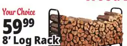 Ocean State Job Lot Outdoor Firewood Log Rack 8' offer