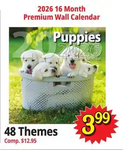 Ocean State Job Lot 2026 16 Month Premium Wall Calendar offer