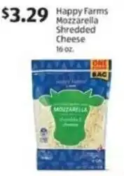 Happy Farms Mozzarella Shredded Cheese