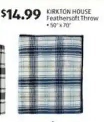 Aldi Kirkton house feathersoft throw offer
