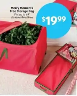Aldi Merry Moments Tree Storage Bag offer
