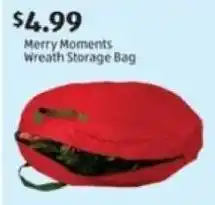 Aldi Merry Moments Wreath Storage Bag offer