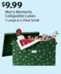 Aldi Merry Moments Collapsible Cubes offer