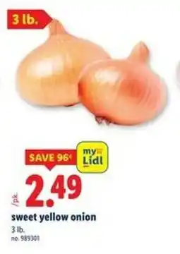 Lidl Sweet yellow onion offer