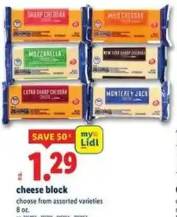 Lidl Cheese block offer
