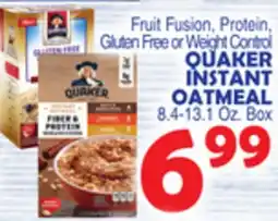 Bravo Supermarkets QUAKER INSTANT OATMEAL offer