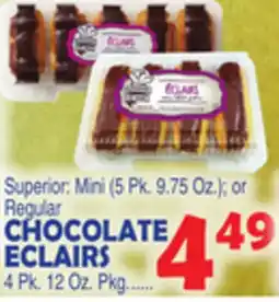 Bravo Supermarkets CHOCOLATE ECLAIRS offer