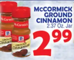 Bravo Supermarkets MCCORMICK GROUND CINNAMON offer
