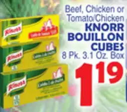 Bravo Supermarkets KNORR BOUILLON CUBES offer