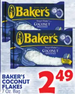 Bravo Supermarkets BAKER'S COCONUT FLAKES offer