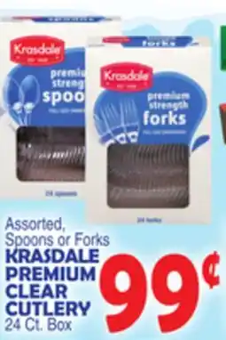 Bravo Supermarkets KRASDALE PREMIUM CLEAR CUTLERY offer